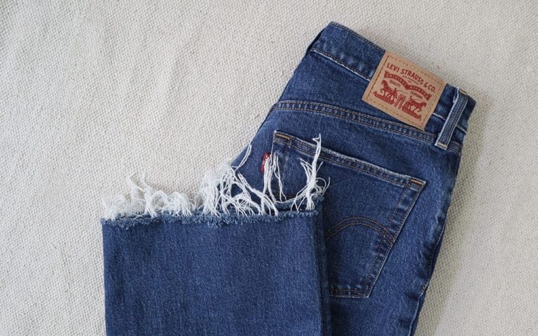frayed jeans