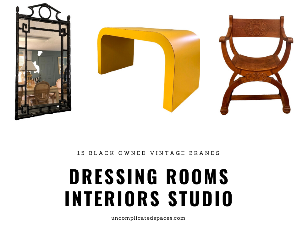 A collage of 3 images from Dressing Rooms Interiors Studio.