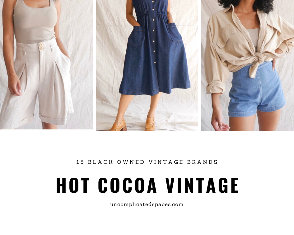 A collage of 3 images from Hot Cocoa Vintage.