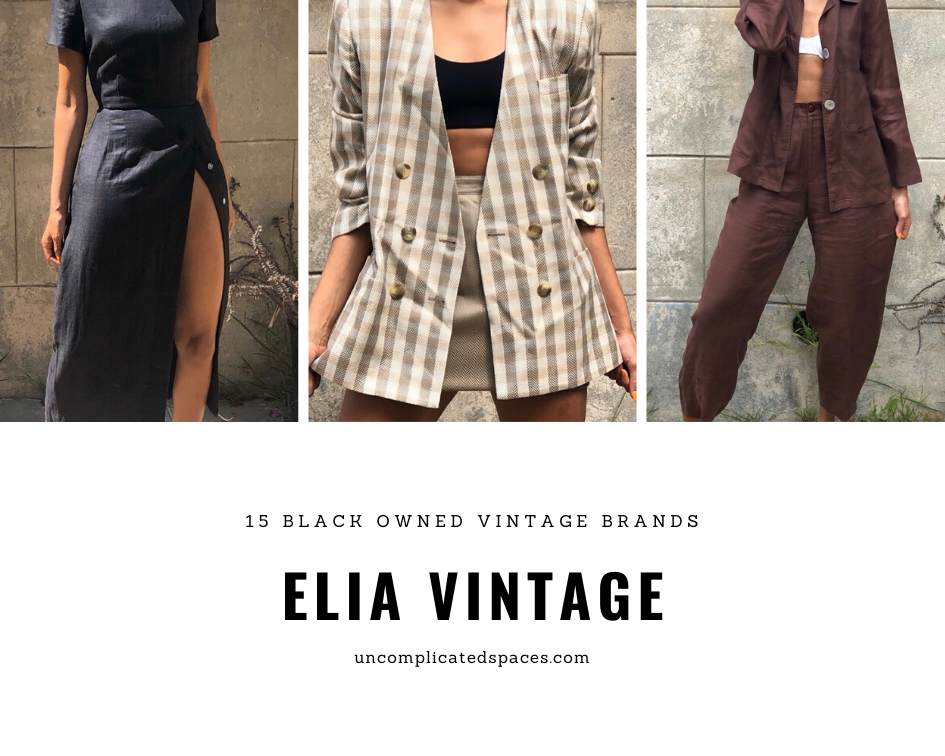 A collage of 3 images from Elia Vintage.
