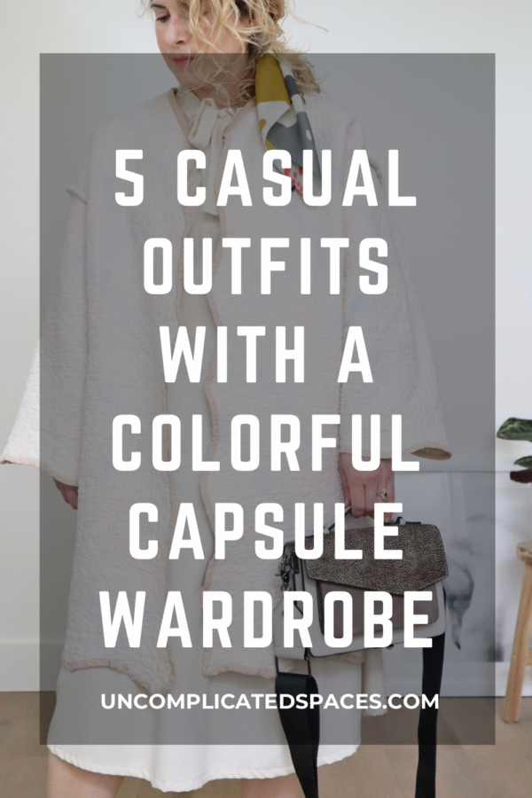 5 Casual Outfits with a Colorful Capsule Wardrobe #3 - Uncomplicated Spaces