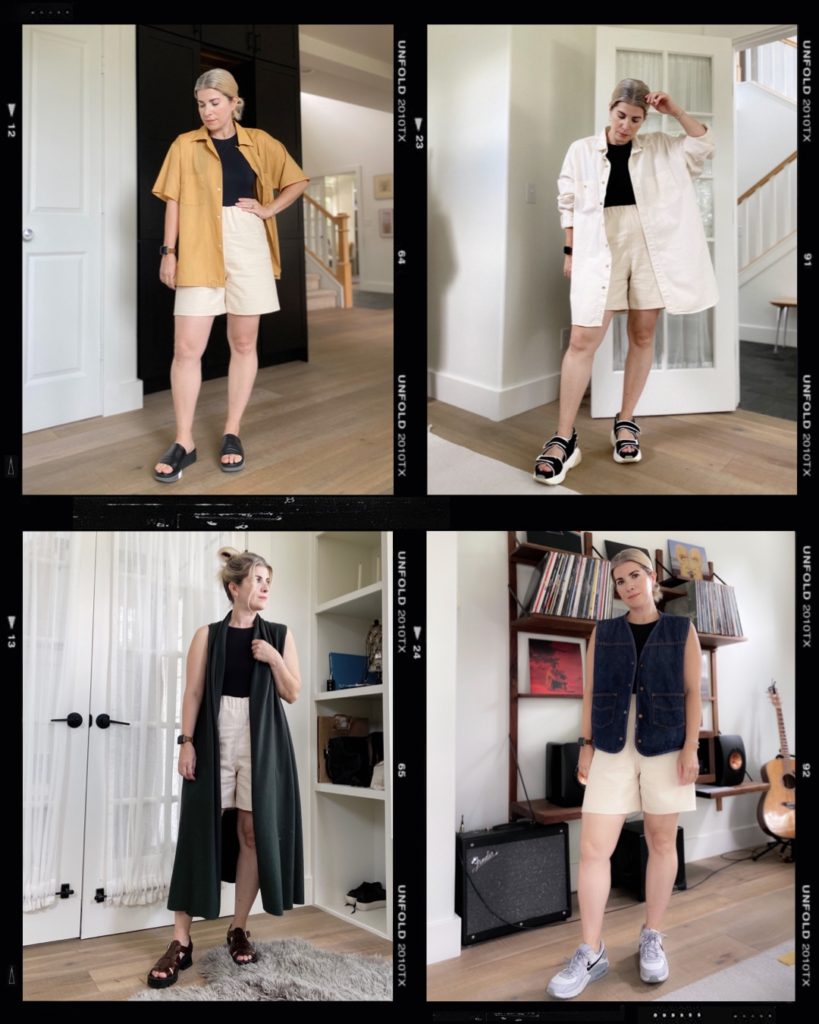 Work Wardrobe: Lantern Sleeve Blouse and Denim Culottes • Sew Pomona