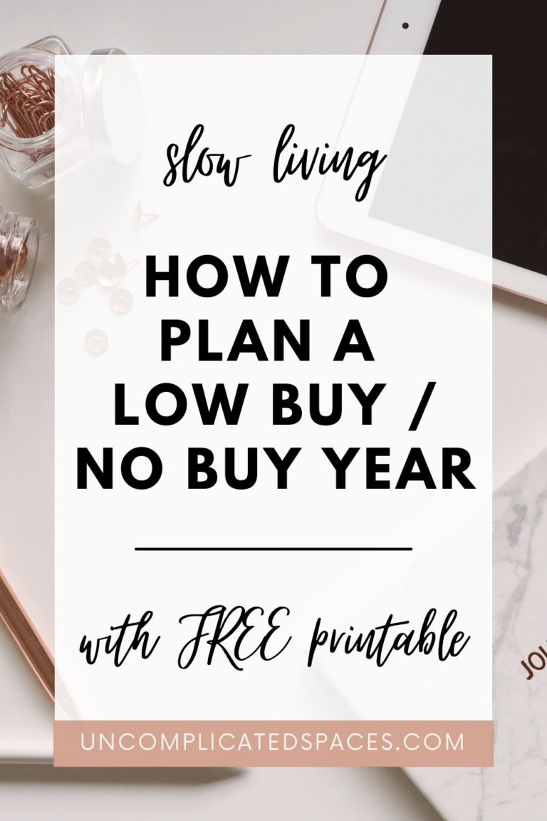 Read more about the article How to Plan a Low Buy / No Buy Year